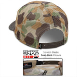 All Mesh Flag Cap Vintage WW2 Camo Wax Cloth Visor