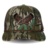 Mossy Oak Bottomland Turkey Feather Meshback Cap