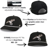 Black Pintail Performance Rope Cap