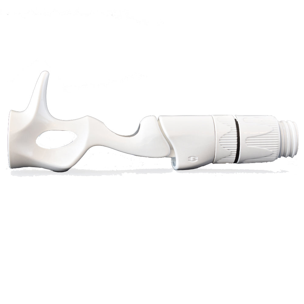 SEAGUIDE Casting Reel Seat Model XCSS in white with ribbed end nut