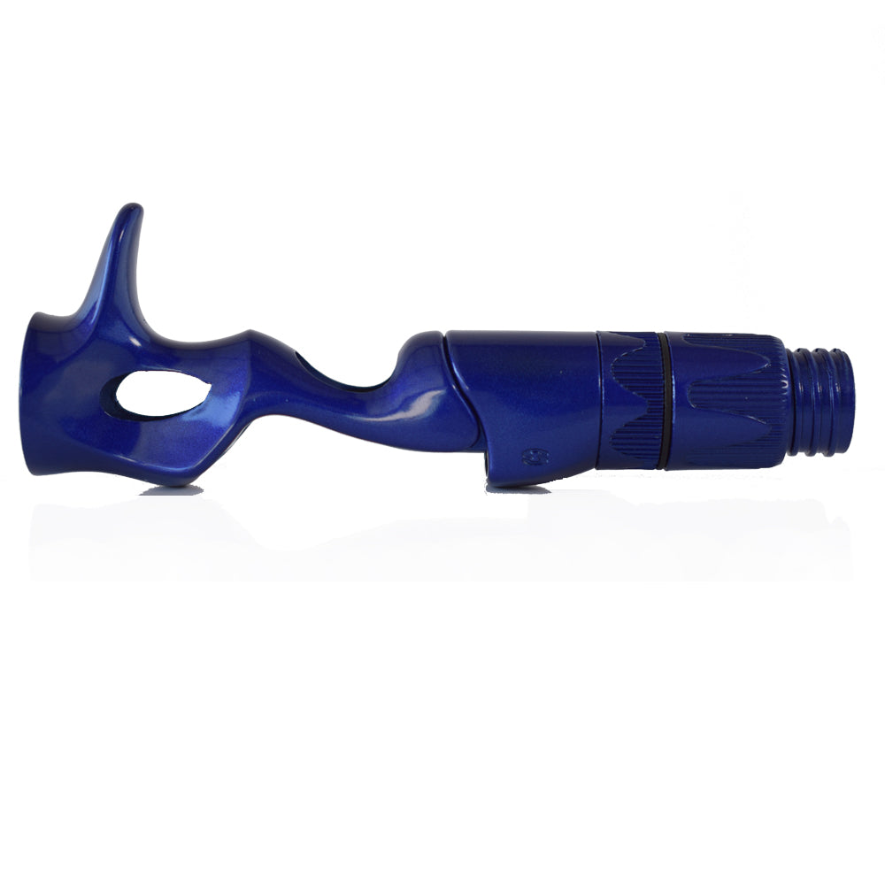 SEAGUIDE Casting Reel Seat Model XCSS in deep blue with ribbed hood and end cap
