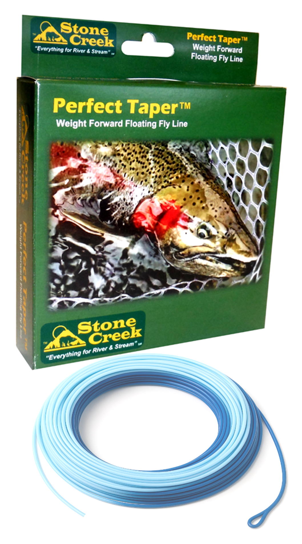 Fly Line Color Perfect Taper™ - Sky - Two Color Floating Fly Line - Fly Fishing ...
