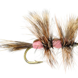 Double Humpy Fly, Size 10 | Pink | Qty. 6 | Wild Water Fly Fishing