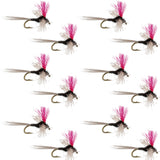 Trico Spinner High Visibility Pink Post 12 Flies Hook Size 22