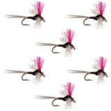 Trico Spinner High Visibility Pink Post 6 Flies Hook Size 18
