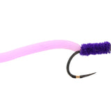 Tungsten Bead Head Squirmy Worm, Size 12 | Purple | Qty. 6 | Wild Water Fly Fishing