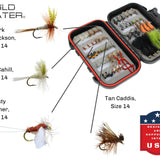 Mini Mega Fly Assortment, 60 All-Time Most Popular Flies | Fly Box | Wild Water Fly Fishing