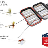 Dry Fly Assortment, 36 Dry Flies | Fly Box | Wild Water Fly Fishing