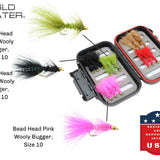 Wooly Bugger Fly Assortment, 15 Flies | Fly Box | Wild Water Fly Fishing