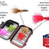 Wooly Bugger Fly Assortment, 15 Flies | Fly Box | Wild Water Fly Fishing