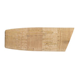 Cork rear grip for fishing rod, rectangular cork block with stitched seams