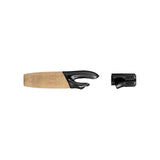 Cork rod rear grip with black reel-seat hardware and locking end cap