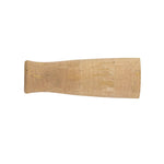 Cork rear fishing rod grip, light tan woodgrain texture