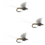 3 Pack RS2 Gray Emerger Midge - Hook Size 22