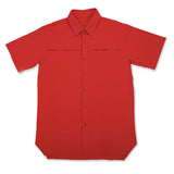 Short Sleeve Solid Lifestyle Button Down w/ REPEL-X