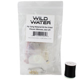 Red Clouser Minnow Fly Tying Material Kit, size 1/0 | Wild Water Fly Fishing