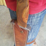 Rambo Knife – Handmade 17" Damascus Steel Blade with Blood Groove & Rosewood Handle