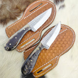Western Knife for Cowboy – Handcrafted Rasp Steel & Sheep Horn