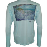 Men's Sun Protective Fishing Shirt Seagrass Green/Bonefish