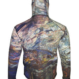 Secluded Brown Trout Heavyweight 1/4-Zip FlexShell Fishing Hoodie