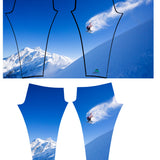 Snowboarder#3 Mountain Print Patterned All Sport Leggings