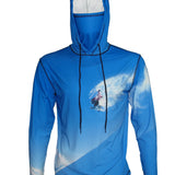 Snowboarder#3 Lightweight Mountain Graphic Hoodie