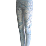 Snowcrossed Mountain Print Patterned All Sport Leggings