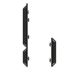 Ford Transit side step mounting brackets, black steel plates