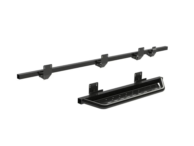 Ford Transit side step set: black running board and mounting brackets