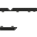 Ford Transit side step platforms with dotted traction holes, black