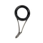 Single-foot OSG guide with black ring, metal frame and mounting foot