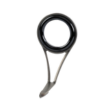 Single-foot OSG guide with black ring, metal frame and mounting foot