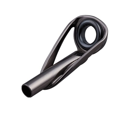 Seaguide boat tip-top with flanged zirconia ring, black frame and metal tube