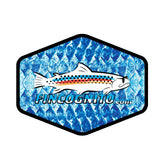 Tarpon Fish Print Patterned Straw Sun Hat