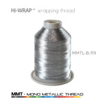 Seaguide Hi-WRAP™ metallic thread spool, silver mono wrapping thread
