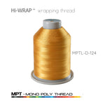 Gold mono poly wrapping thread spool