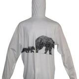 Three Bears Sun Protective Wildlife Graphic Hoodie