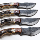 Custom Hand Forged Damascus Steel Tom Brown Tracker Knife - Ideal for Survival, Camping & Tactical Use | KBS Knives