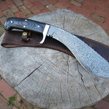 Traditional Kukri Machete Damascus Steel 15"