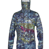 Tranquility Rainbow Trout Graphic Fishing Hoodie