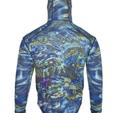 Tranquility Rainbow Trout Heavyweight 1/4-Zip FlexShell Fishing Hoodie