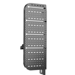 Passenger-side Atlas storage rack panel with perforated metal for Ford Transit rear door