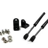 2019+ Sprinter van hood strut kit with two black gas struts and mounting hardware