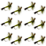 Western Green Drake Dry Fly - 12 Flies Size 8