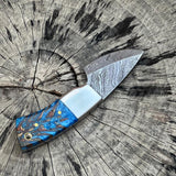 Custom Handmade Damascus Steel Skinning Knife