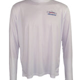 Men's Sun Protective Fishing Shirt White/Tarpon Layup