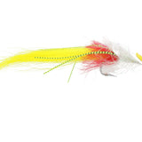 White and Yellow Foam Saltwater EP Fly Fly Tying Material Kit, size 2/0