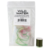 White and Yellow Foam Saltwater EP Fly Fly Tying Material Kit, size 2/0
