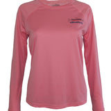 Women's Sun Protective Fishing Shirt Pretty Pink/Rainbow Reflections