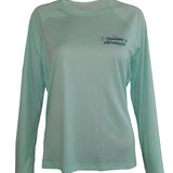 Women's Sun Protective Fishing Shirt Seafoam Green/Bonefish